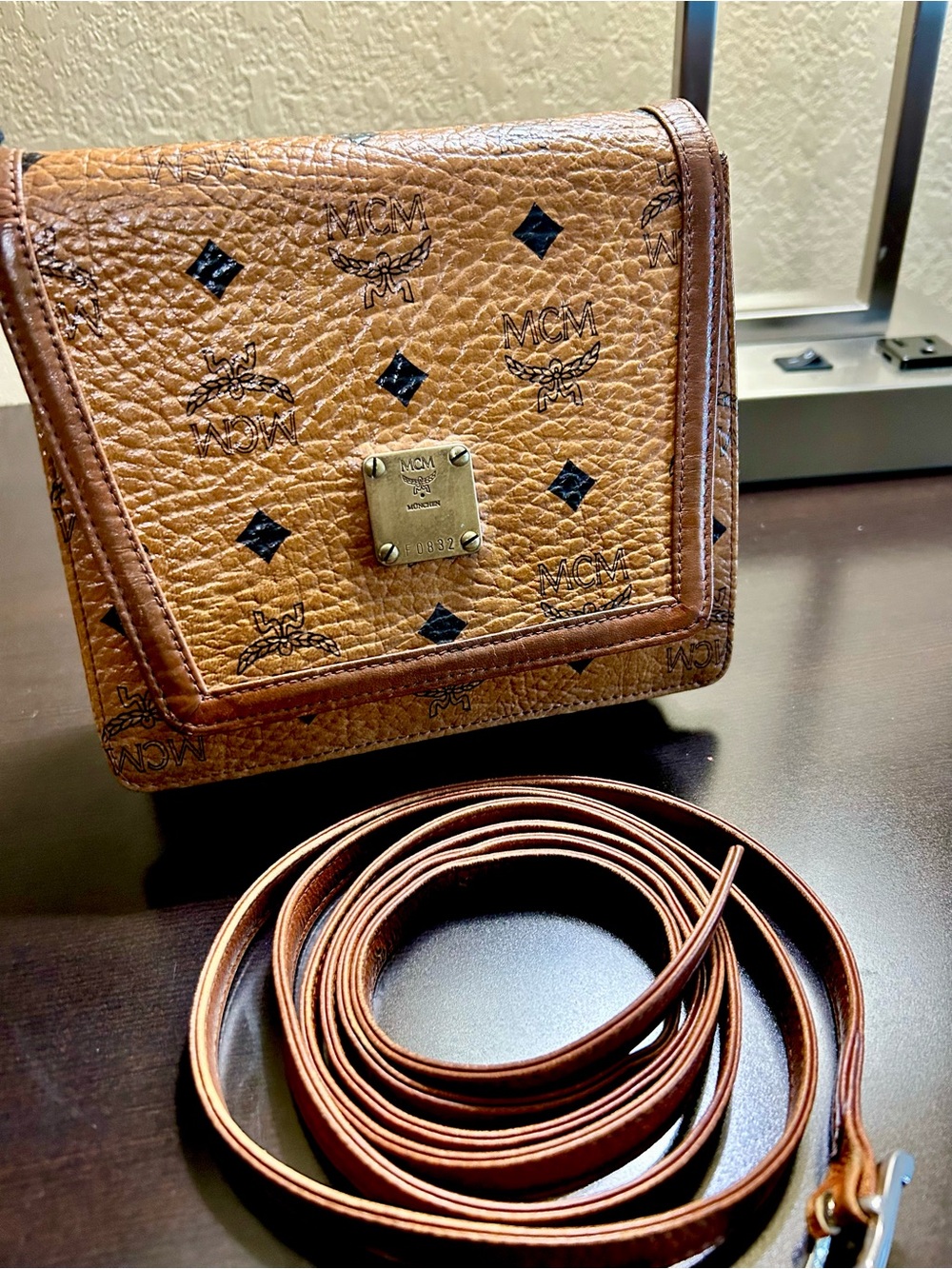 MCM Cognac Monogram Crossbody 💫 - Picture 9 of 16